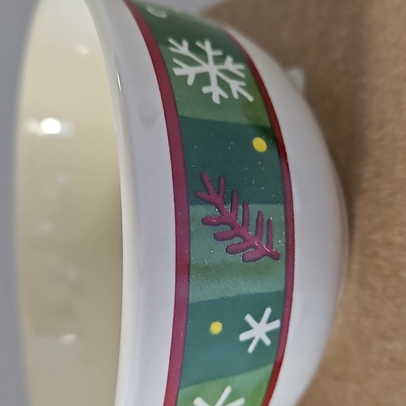 NWT Classic Longaberger Holiday Snowflake Dessert Bowls Set of 4 - Picture 7 of 8